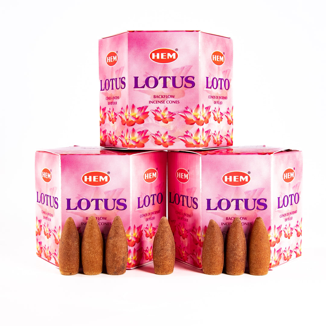 Cônes d'encens à reflux HEM Lotus