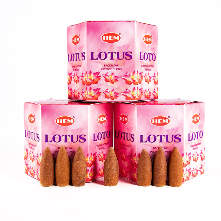 Cônes d'encens à reflux HEM Lotus