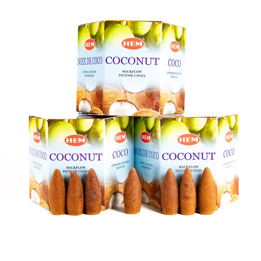 Cônes d'encens à reflux HEM Coconut