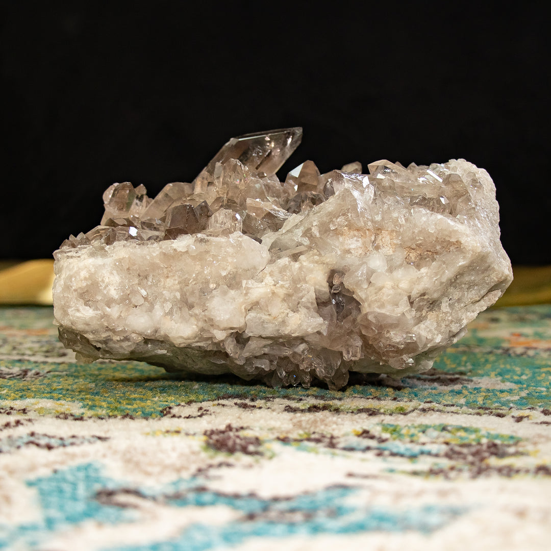 "Titan Root" – Smoky Quartz Cluster for Grounding & Protection (12.2 lbs)