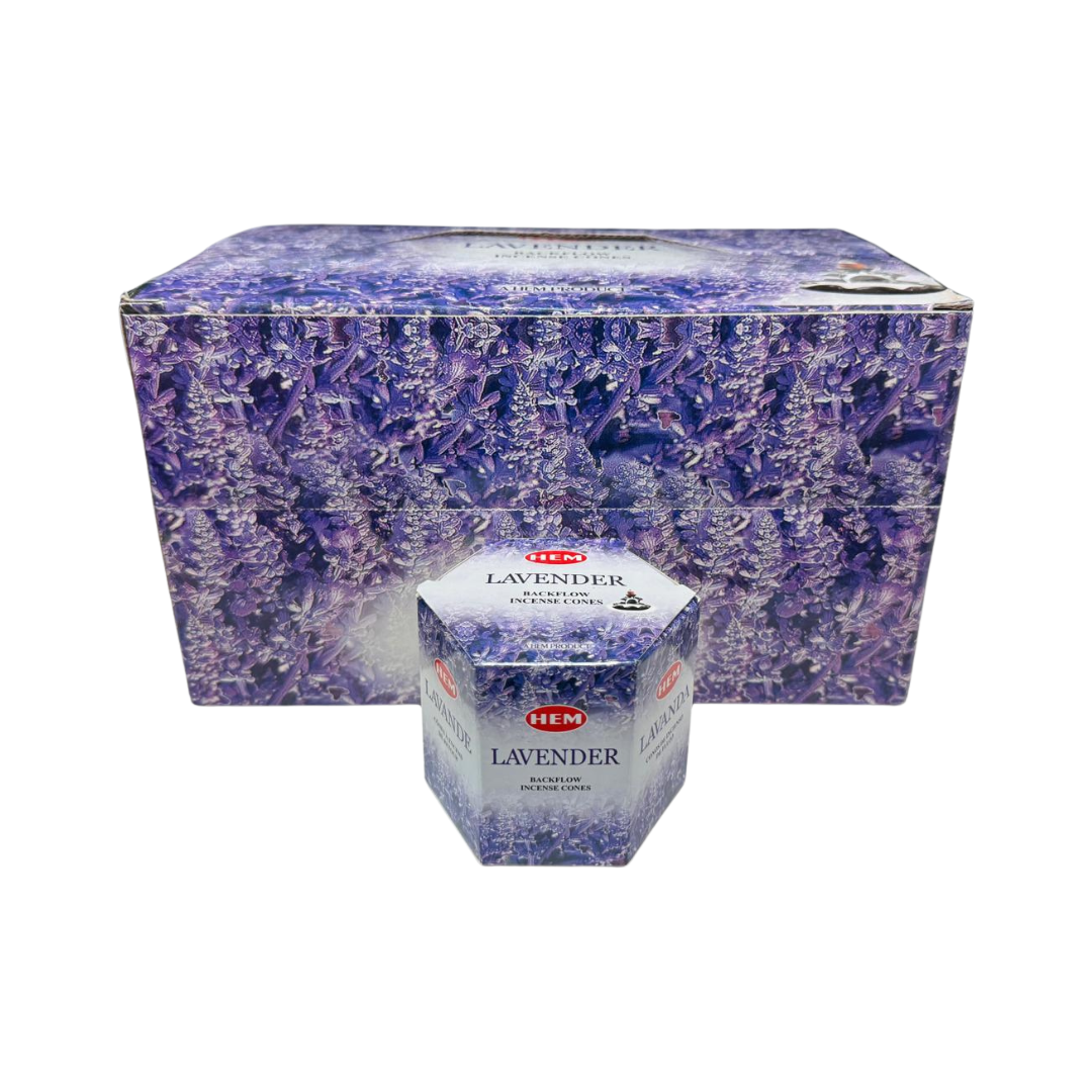 HEM Lavender Backflow Incense Cones - 40 Pack