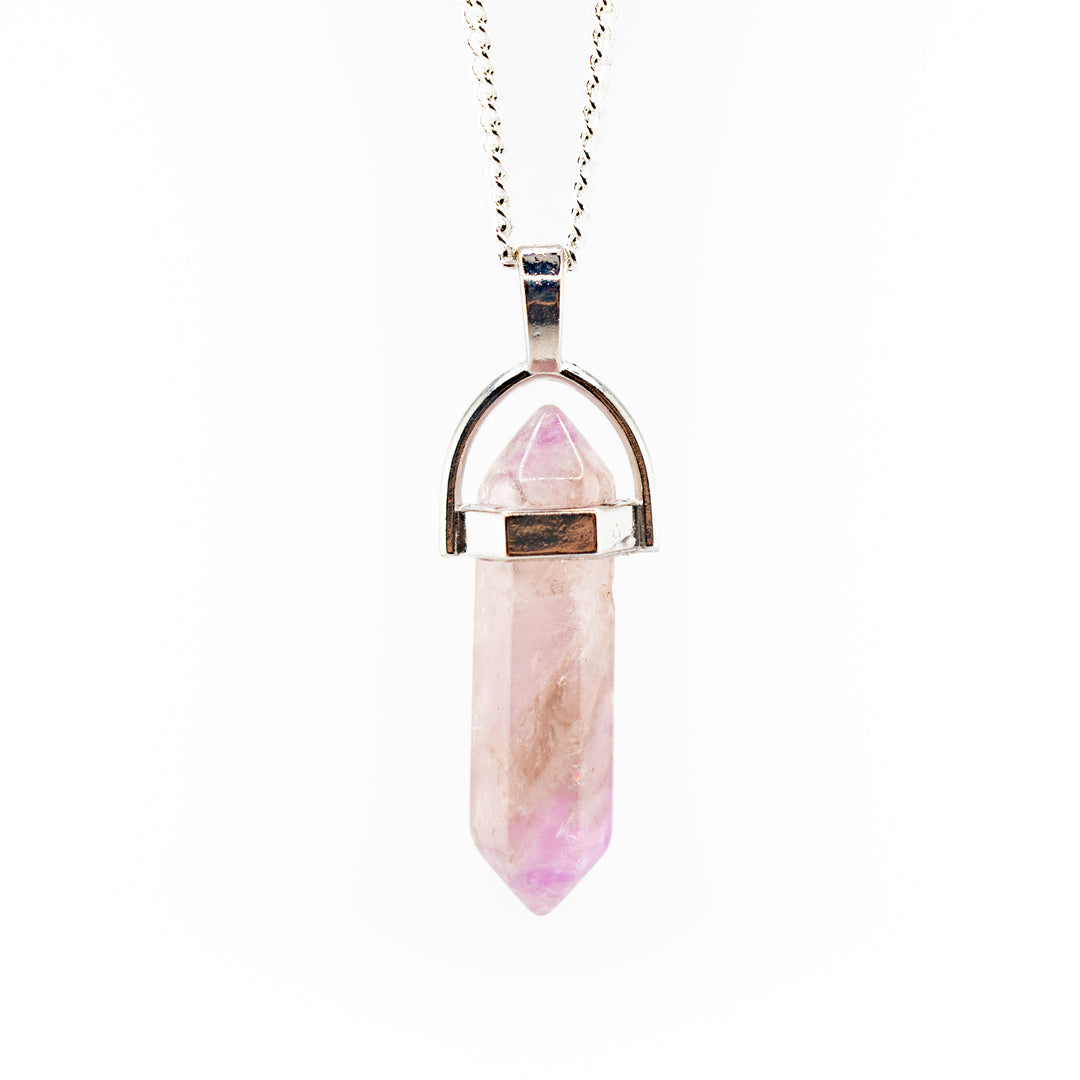 Amethyst Point Pendant Necklace - Handcrafted Crystal Jewelry