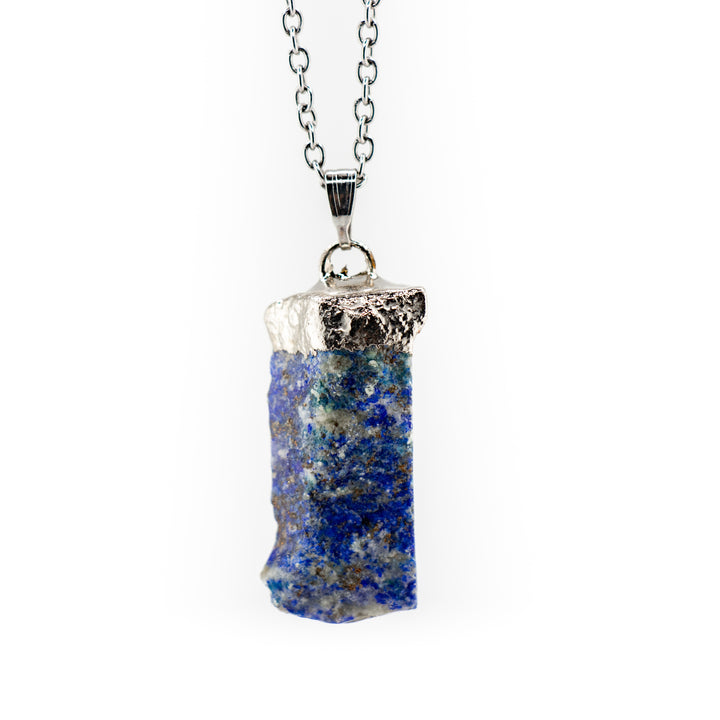 Lapis Lazuli Gemstone Pendant Necklace - Handcrafted Crystal Jewelry