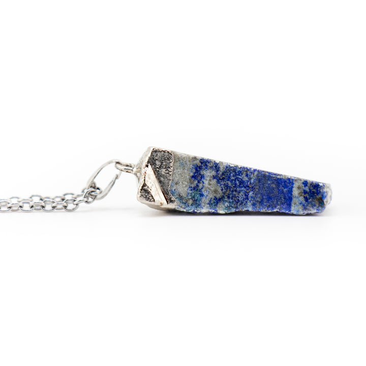 Lapis Lazuli Gemstone Pendant Necklace - Handcrafted Crystal Jewelry
