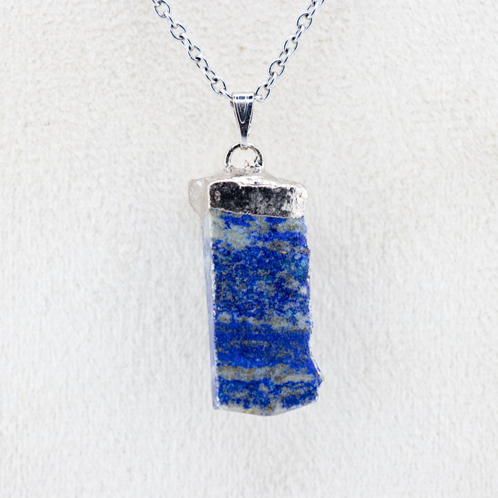 Lapis Lazuli Gemstone Pendant Necklace - Handcrafted Crystal Jewelry