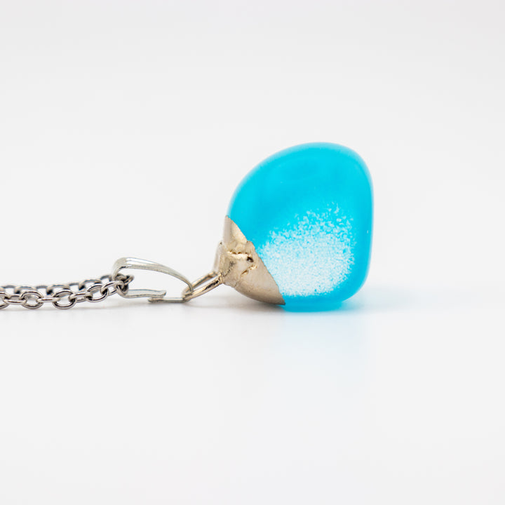 Multicolor Cat’s Eye Tumbled Pendant Necklace