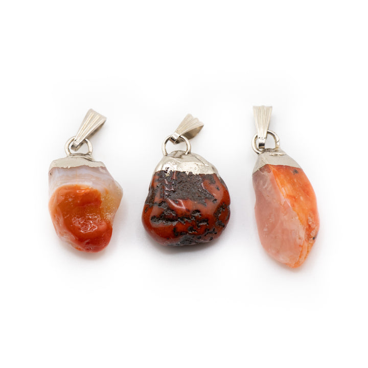 Red Jasper Gemstone Pendant Necklace - Handcrafted Crystal Jewelry