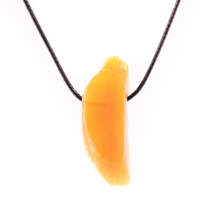 Handcrafted Natural Agate Metal Free Pendant Necklace for Sensitive Skin