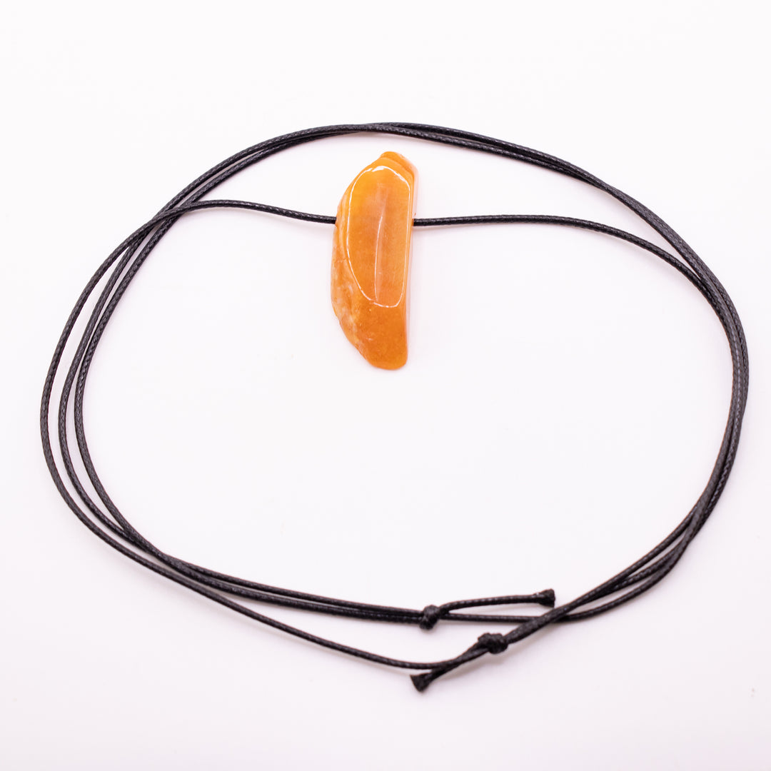 Handcrafted Natural Agate Metal Free Pendant Necklace for Sensitive Skin