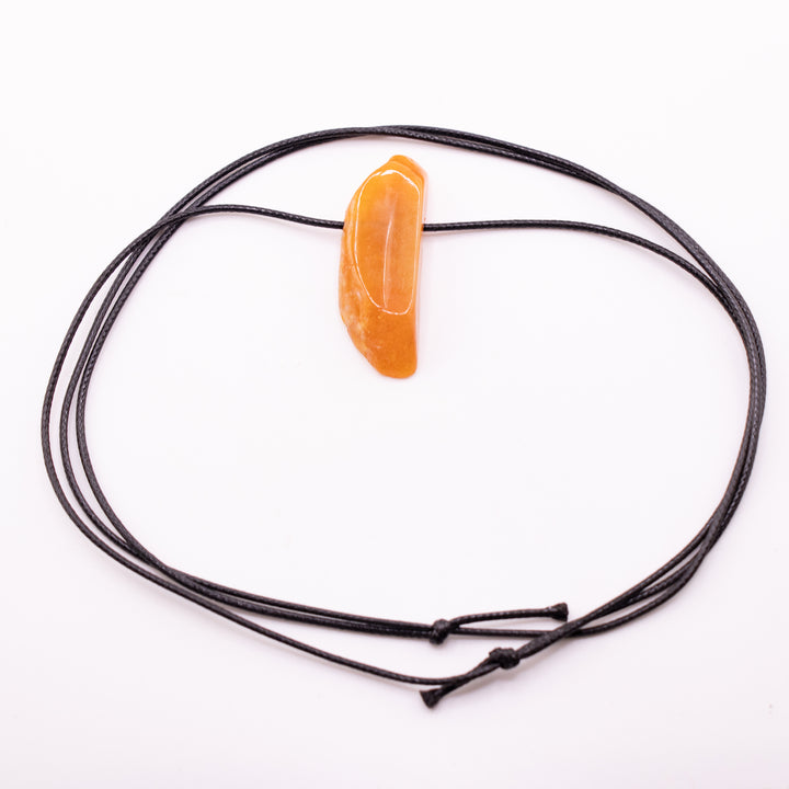 Handcrafted Natural Agate Metal Free Pendant Necklace for Sensitive Skin