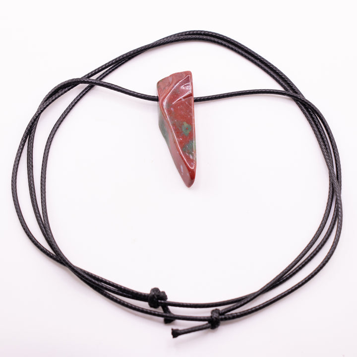 Handcrafted Natural Indian Agate Metal Free Pendant Necklace for Sensitive Skin