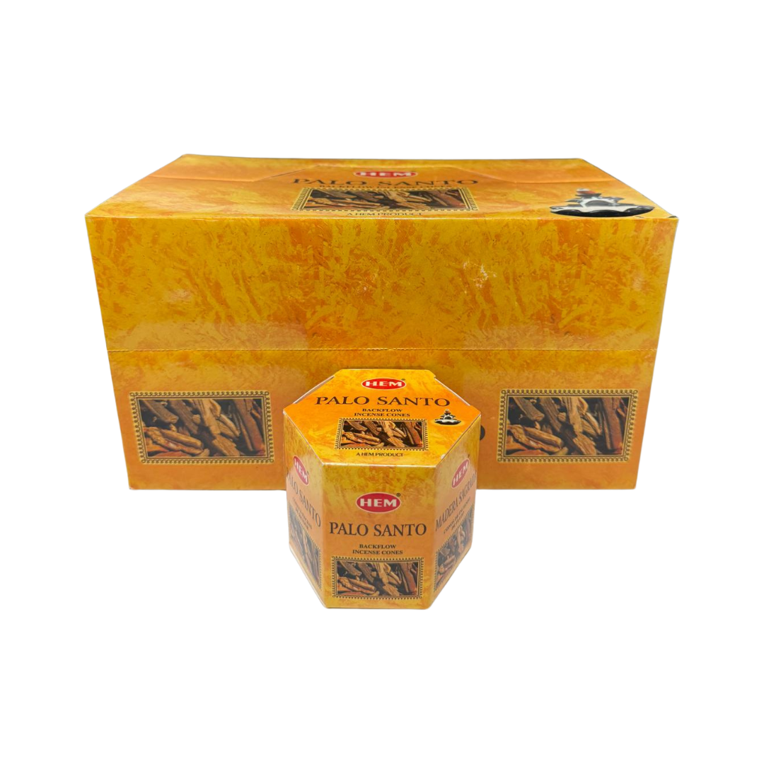 HEM Palo Santo Backflow Incense Cones - 40 Pack