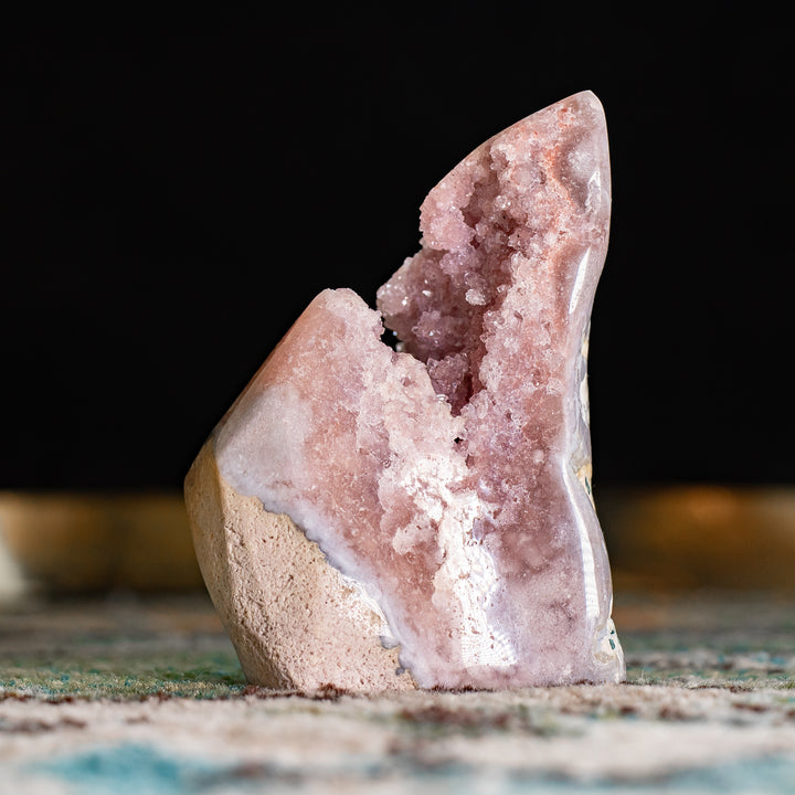 Earth-Form Pink Amethyst Geode | 1.6 lbs