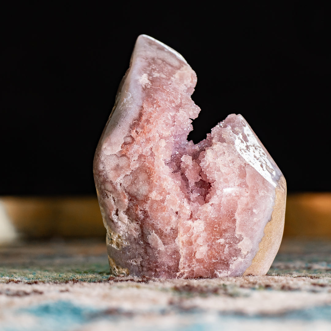 Earth-Form Pink Amethyst Geode | 1.6 lbs