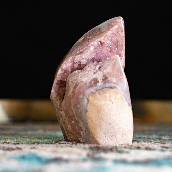 Earth-Form Pink Amethyst Geode | 1.6 lbs