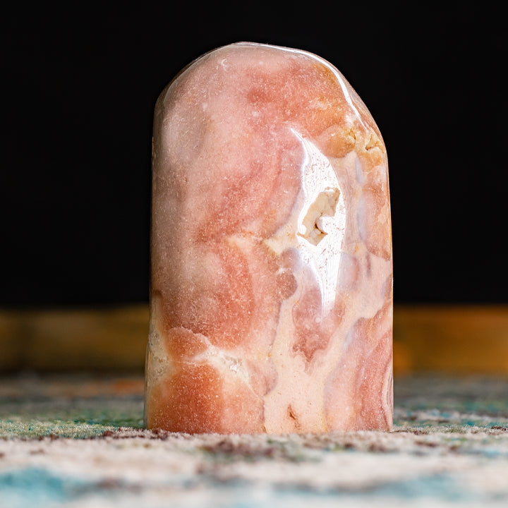 Pink Amethyst Geode Flame | 2.45 lbs of Polished Power