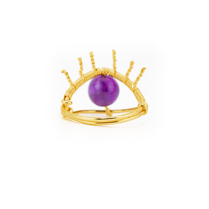 Bague en pierres précieuses naturelles pour femmes et hommes - Cadeau bijou en pierres précieuses