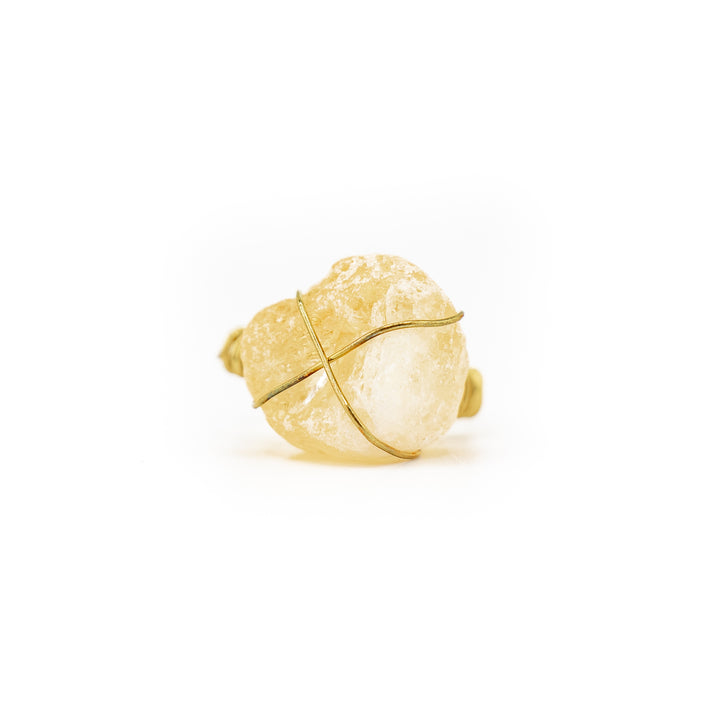 Natural Wire Wrapped Gemstone Ring for Women & Men - Gemstone Ring Jewelry Gift