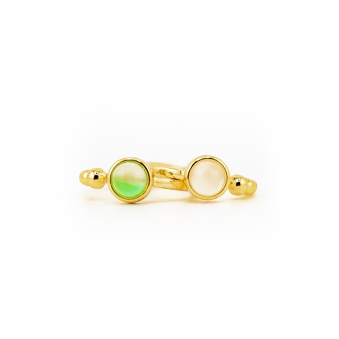 Anillo de piedras preciosas naturales para mujer y hombre - Regalo de joyería con piedras preciosas