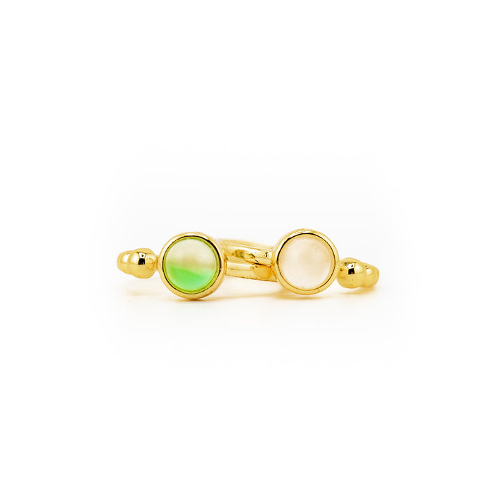 Anillo de piedras preciosas naturales para mujer y hombre - Regalo de joyería con piedras preciosas
