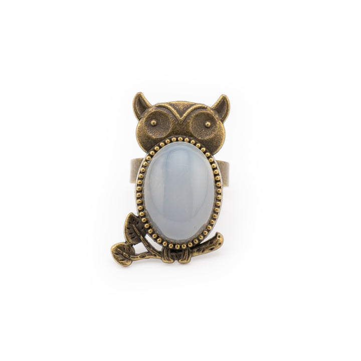 Owl Shaped Ring for Women & Men - Gemstone Ring Jewelry Gift