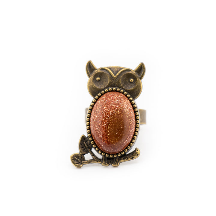 Owl Shaped Ring for Women & Men - Gemstone Ring Jewelry Gift
