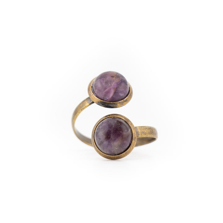 Anillo de piedras preciosas naturales para mujer y hombre - Regalo de joyería con piedras preciosas