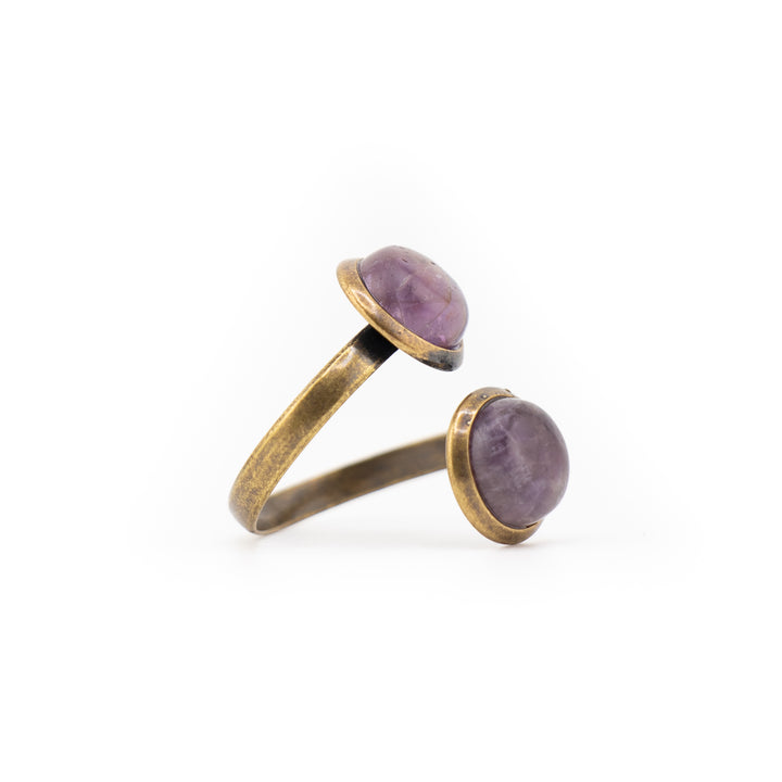Anillo de piedras preciosas naturales para mujer y hombre - Regalo de joyería con piedras preciosas