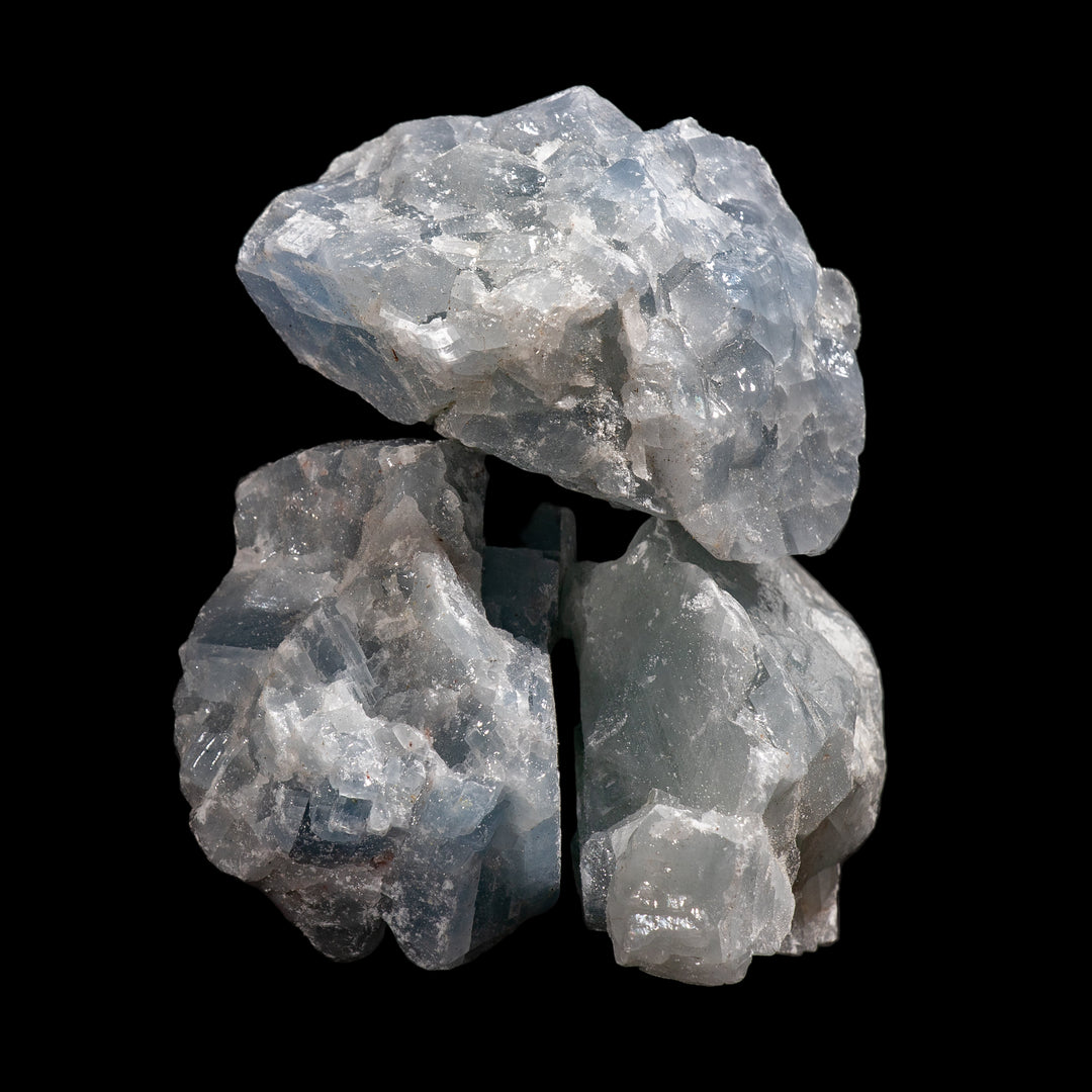 Cristales de calcita azul en bruto | Calmante y sanador