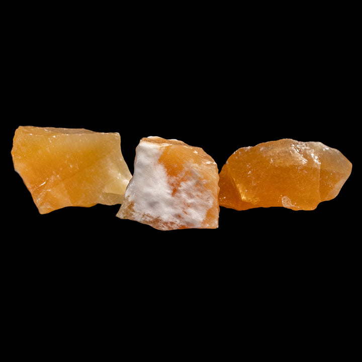 Cristaux bruts de calcite orange | Créativité et énergie