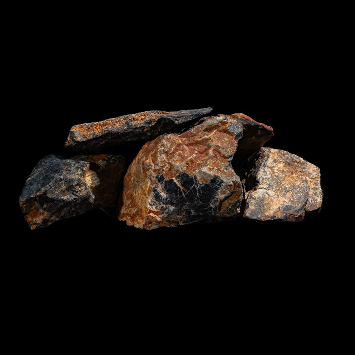 Cristaux bruts d'onyx noir d'Argentine | Résistance et protection
