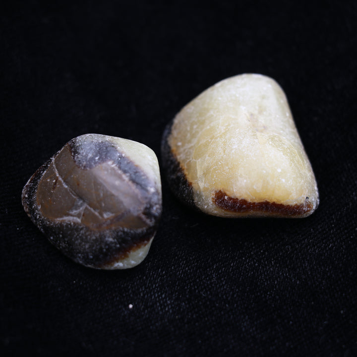 Piedra natural septaria pulida: piedras pulidas para el bienestar y la sanación espiritual