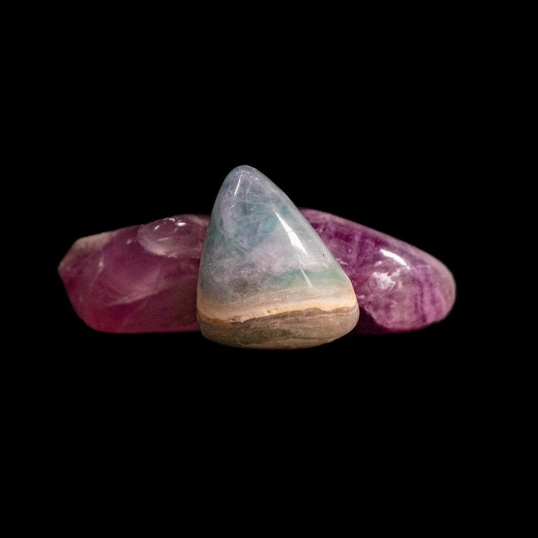 Pierres de cristal polies en fluorite naturelle, 2-3 cm, qualité standard