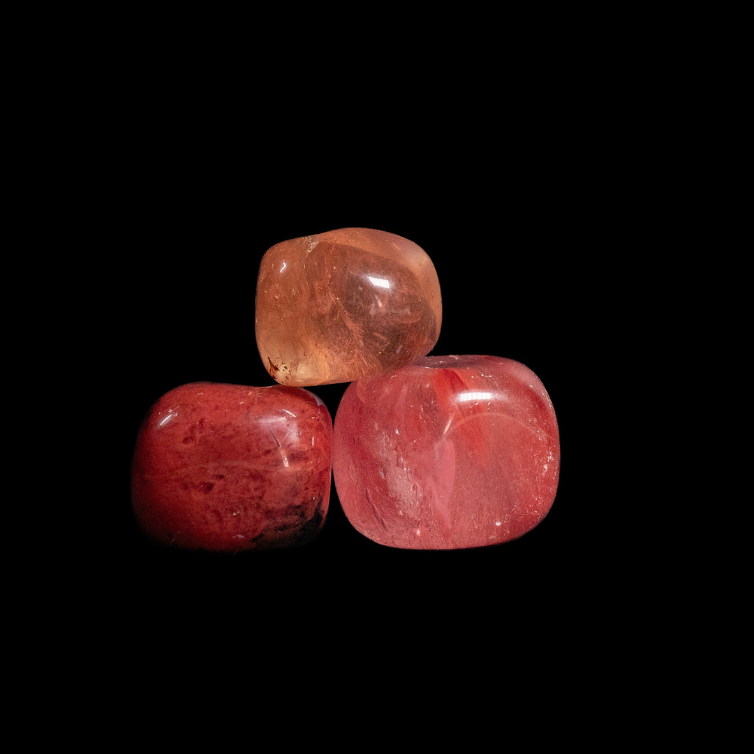 Quartz cerise naturel roulé – Gemmes polies pour la croissance spirituelle et l'énergie positive
