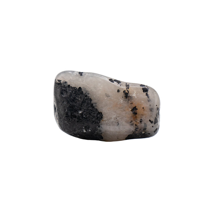 Natural Tourmaline Quartz Tumbled Polished Crystal Stones, 2-3 cm, B Quality