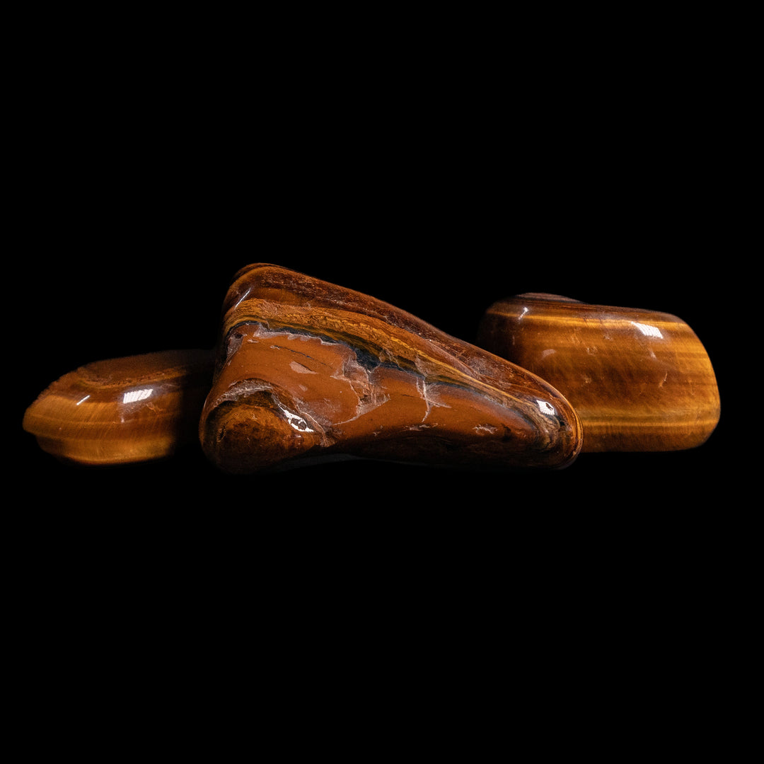 Natural Tiger Eye Tumbled Polished Crystal Stones, 2-3 cm, Extra Quality
