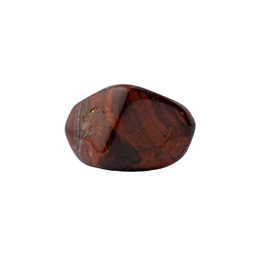 Piedra pulida de ojo de tigre rojo natural: libera positividad y confianza