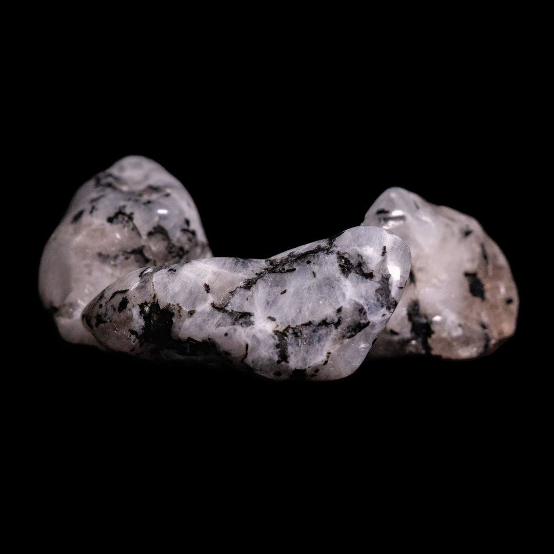 Piedras de cristal pulidas y pulidas de piedra lunar arcoíris natural, 2-3 cm, calidad extra