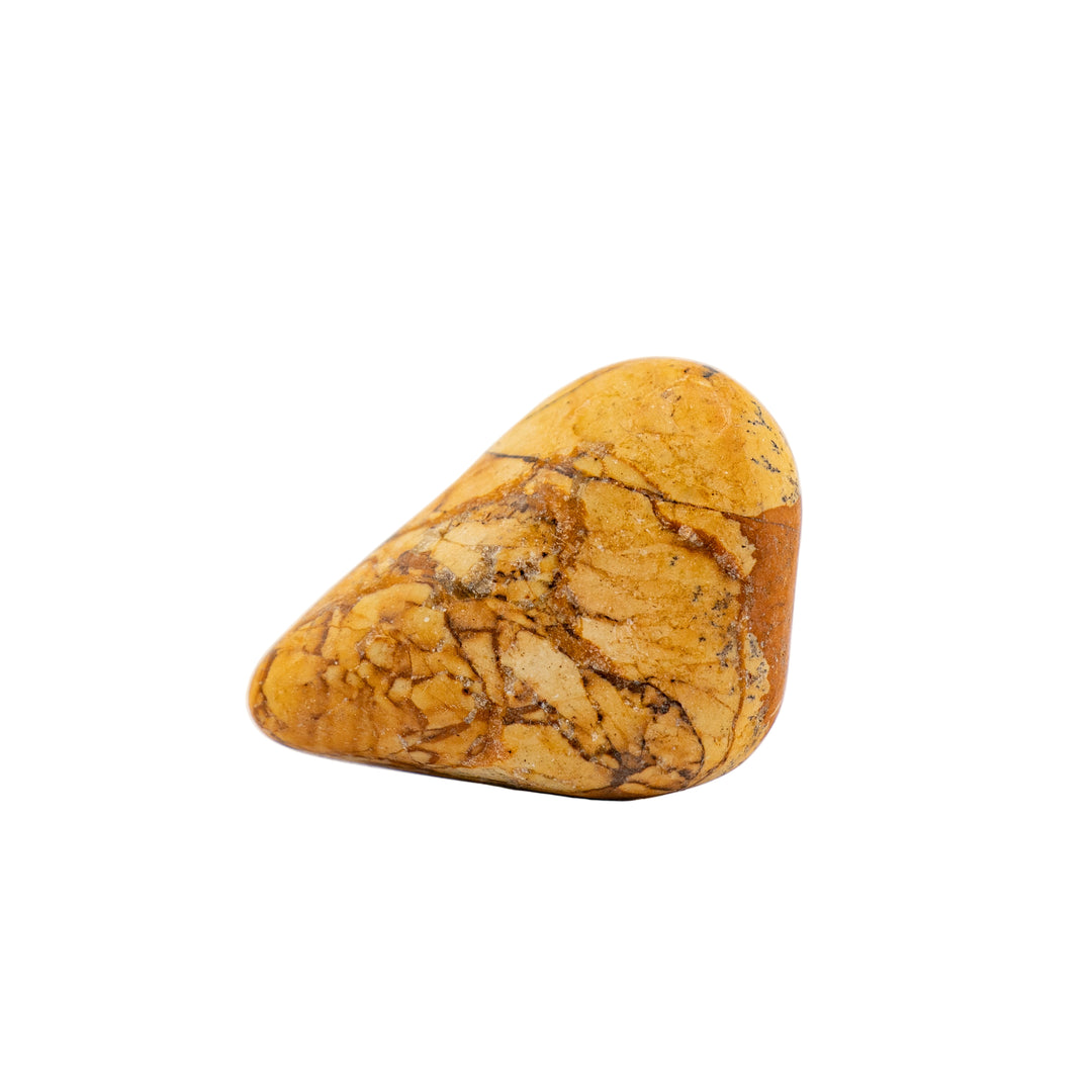 Piedra pulida de jaspe natural: cristal pulido que revela serenidad y estilo.