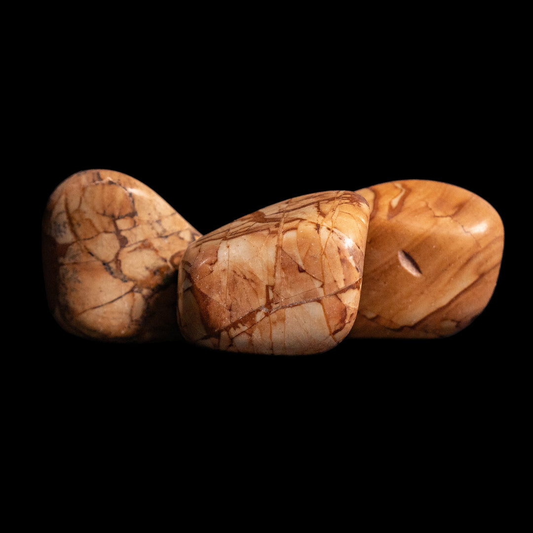 Piedra pulida de jaspe natural: cristal pulido que revela serenidad y estilo.