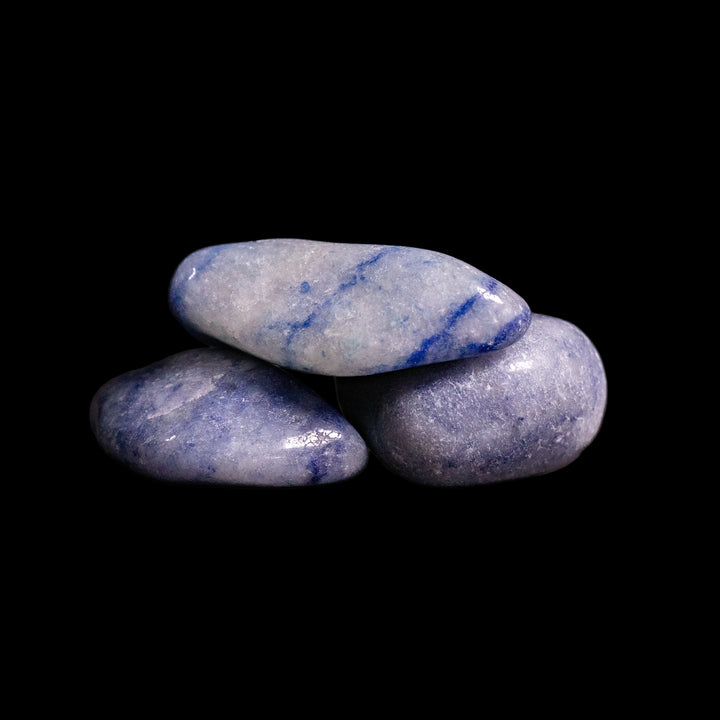 Aventurina azul natural pulida en cristal, 2-3 cm, calidad B