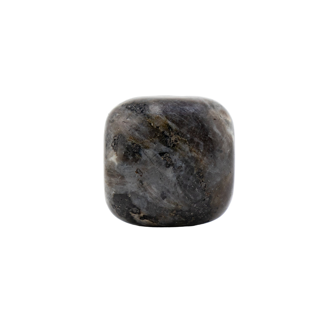Piedra pulida de larvikita natural: gemas pulidas para un equilibrio espiritual y una decoración elegante