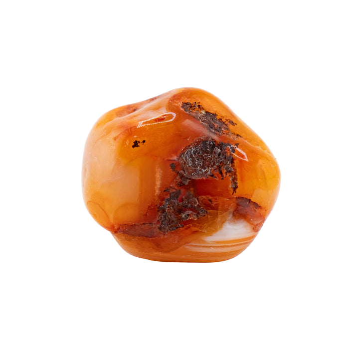 Piedra pulida de cornalina natural: gemas pulidas para despertar espiritual y generar energía positiva.