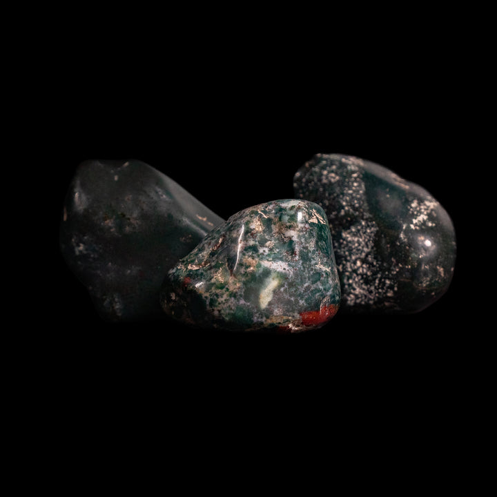 Ágata musgosa natural pulida en pulida, 2-3 cm, calidad A