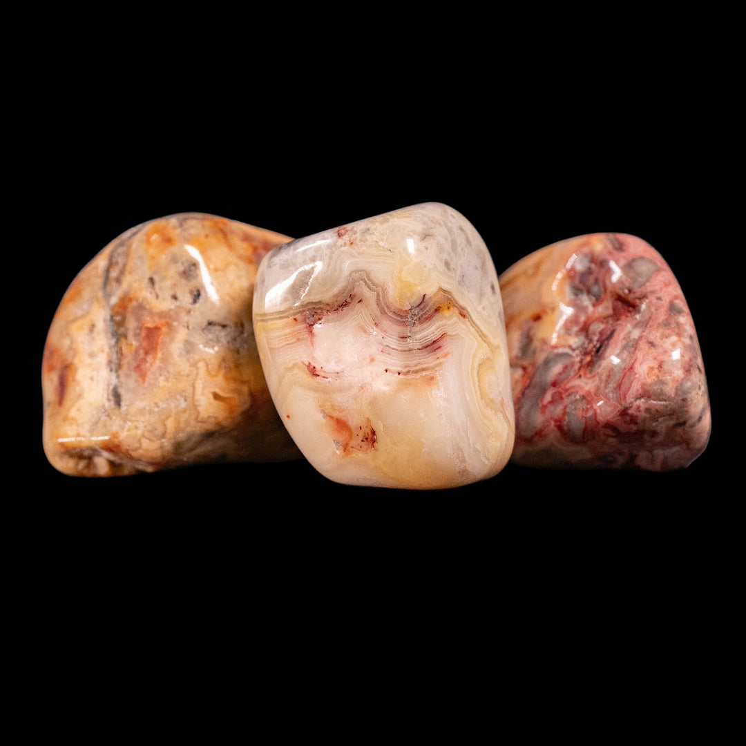 Pierres de cristal polies et naturelles d'agate folle, 2-3 cm, qualité supérieure