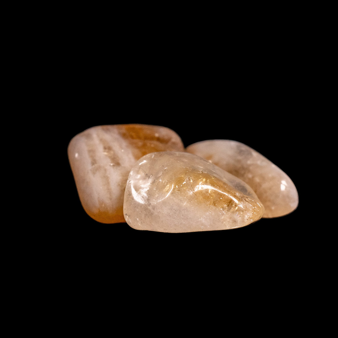Natural Citrine Tumbled Polished Crystal Stones, 2-3 cm, A Quality