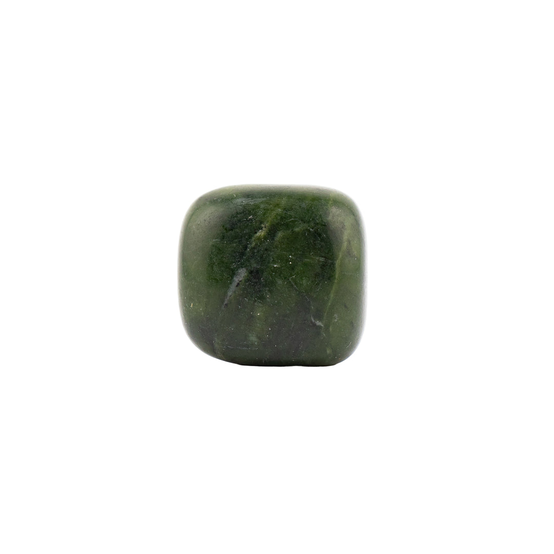 Piedra pulida de jade verde natural: gemas pulidas para la armonía y la prosperidad