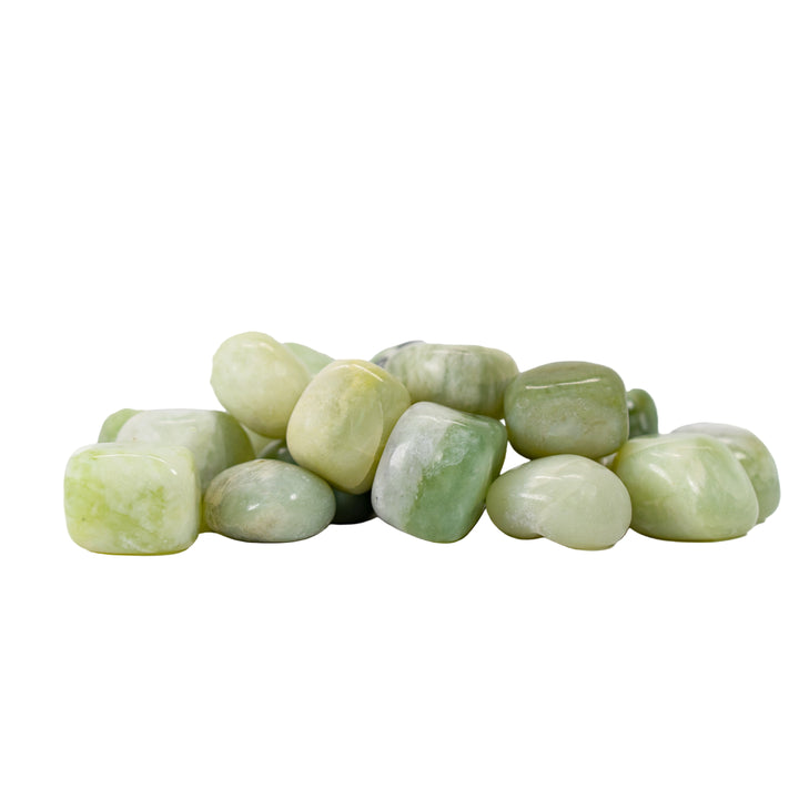 Jade de montaña natural, pulido y pulido, 2-3 cm, calidad estándar