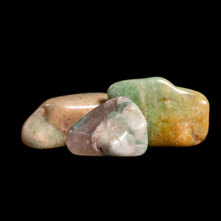 Natural Amazonite Tumbled Polished Crystal Stones, 2-3 cm, Mista Quality