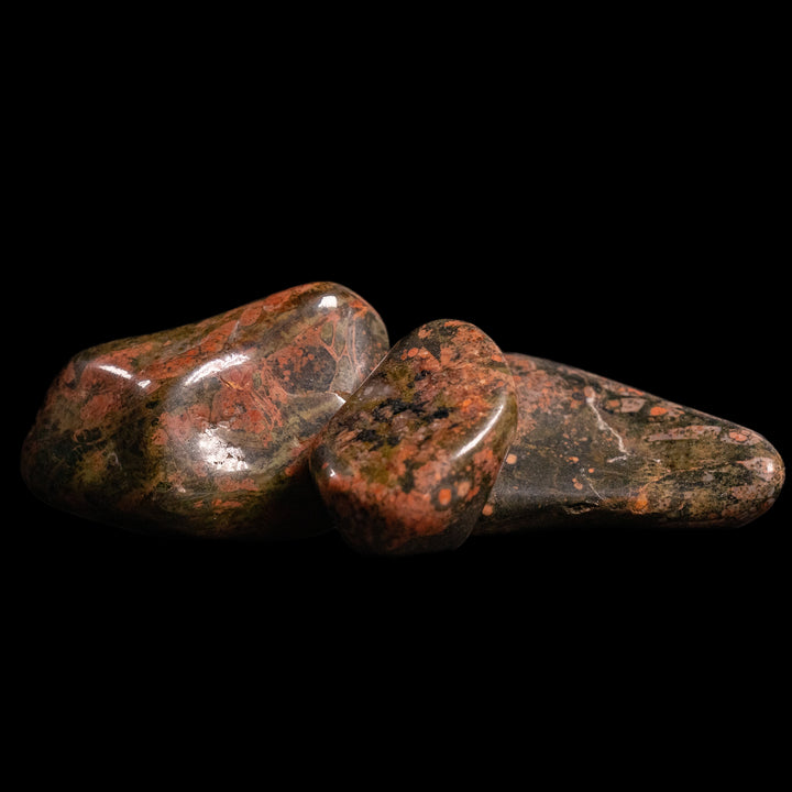 Natural Unakite Tumbled Polished Crystal Stones, 2-3 cm, A Quality
